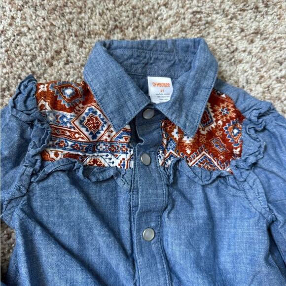 Cowboy shirt for toddler girl, size2T, Gymboree - Picture 2 of 6